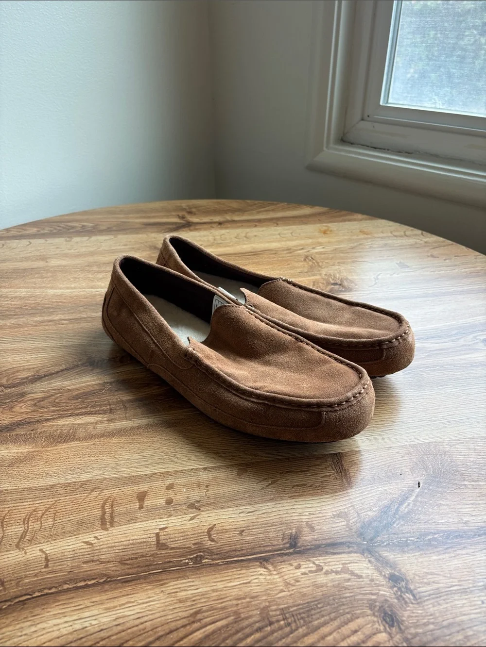 Men's Brown Suede Slip-On Loafers (A-7)